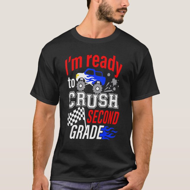 Camiseta Pronto Para Desfazer O Caminhão Monstro Do segundo (Frente)