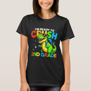 Camiseta Pronto Para Esmagar 2ª Série Dinossauro Primeiro D