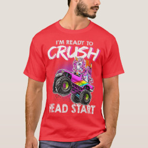 Camiseta Pronto para esmagar a cabeça Iniciar o Unicórnio R