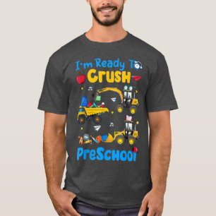 Camiseta Pronto Para Esmagar A Construção Do Caminhão De Pr