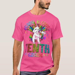 Camiseta Pronto para esmagar a décima série de volta à univ