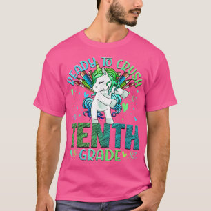 Camiseta Pronto para esmagar a décima série de volta à univ