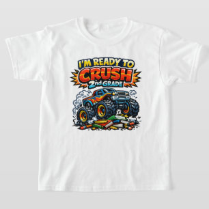 Camiseta Pronto para Esmagar Caminhão Monstro da 2ª Série