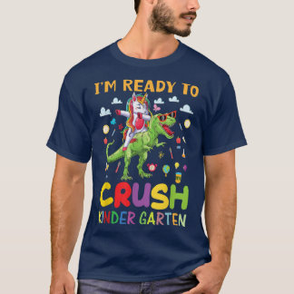 Camiseta Pronto Para Esmagar Dinossauro Do Jardim De Infânc