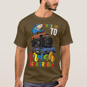 Camiseta Pronto Para Esmagar O Caminhão Monstro De Tubarão 