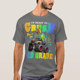 Camiseta Pronto Para Esmagar O Caminhão Monstro Dino De 3º