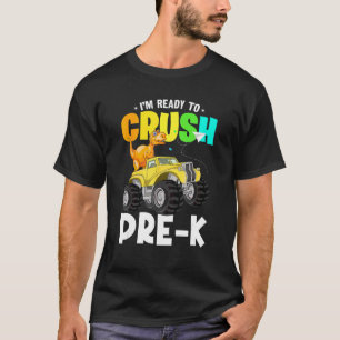 Camiseta Pronto Para Esmagar O Caminhão Monstro Do Dinossau
