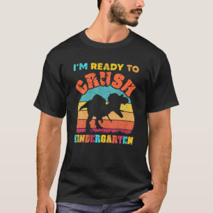 Camiseta Pronto Para Esmagar O Dinossauro Do Jardim De Infâ