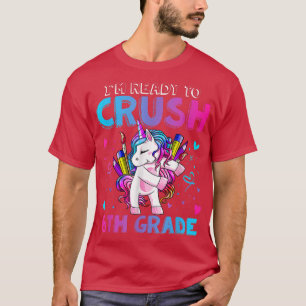 Camiseta Pronto para esmagar o Flosing de 6 Grau Unicórnio 