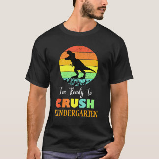 Camiseta Pronto Para Esmagar O Jardim De Infância Dinossaur