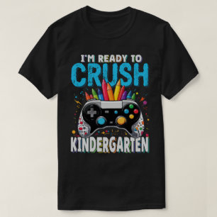 Camiseta Pronto para esmagar o jogador do jardim de infânci