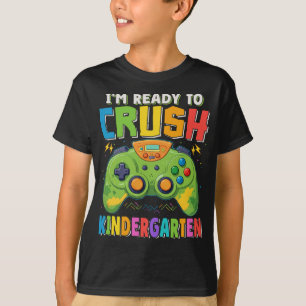 Camiseta Pronto para esmagar o jogador do jardim de infânci