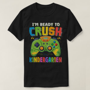 Camiseta Pronto para esmagar o jogador do jardim de infânci