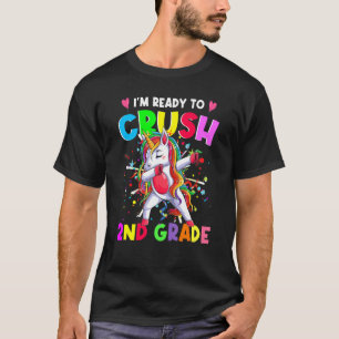 Camiseta Pronto Para Esmagar O segundo Do Grau Unicórnio De
