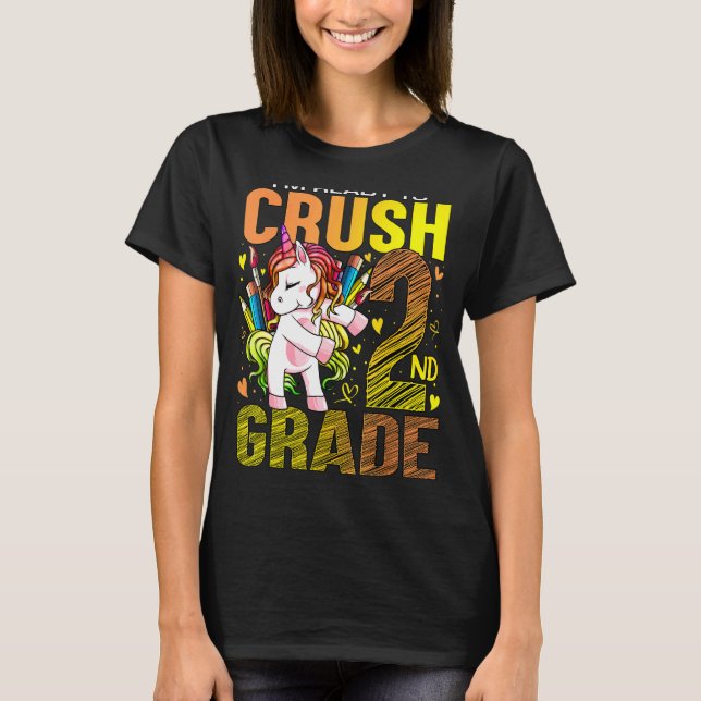 Camiseta Pronto Para Esmagar O Segundo segundo De Volta À U (Frente)