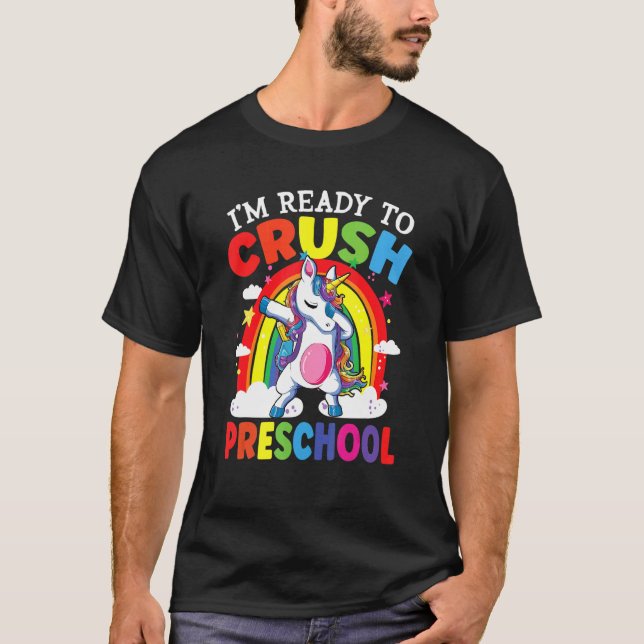 Camiseta Pronto Para Esmagar O Unicorn A Serem Recolhidos (Frente)