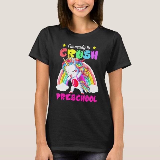 Camiseta Pronto Para Esmagar O Unicorn A Serem Recolhidos (Frente)