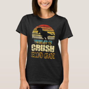 Camiseta Pronto Para Esmagar Segunda Série Dinossauro De Vo