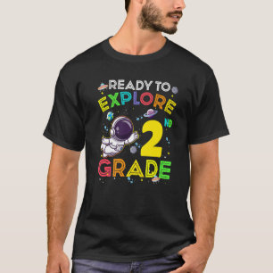 Camiseta Pronto Para Explorar 2ª Série Astronauta Fofo Meni
