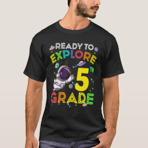 Camiseta Pronto Para Explorar 5º Ano Astronauta Fofo Infant