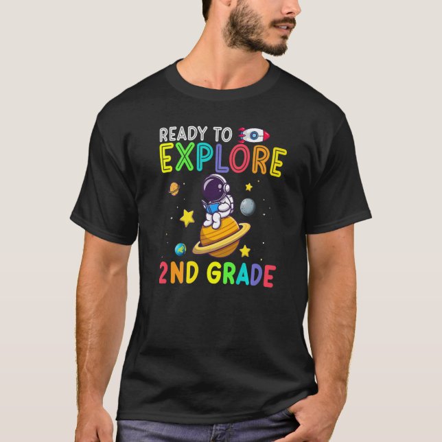 Camiseta Pronto Para Explorar Astronauta da 2ª Série de Vol (Frente)