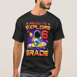 Camiseta Pronto Para Explorar Astronauta da 6ª Série de Vol