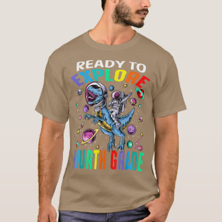 Camiseta Pronto Para Explorar O Astronauta De Quarto Grau D