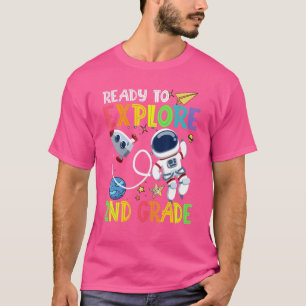 Camiseta Pronto Para Explorar O Astronauta Do Nível Do segu