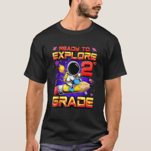Camiseta Pronto Para Explorar O Astronauta Do Nível Do segu
