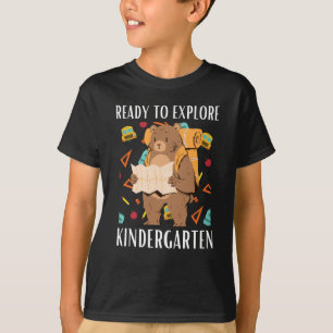 Camiseta Pronto para explorar o jardim de infância