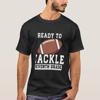 Camiseta Pronto Para Fazer Face À 7 De Volta À Escola Sétim