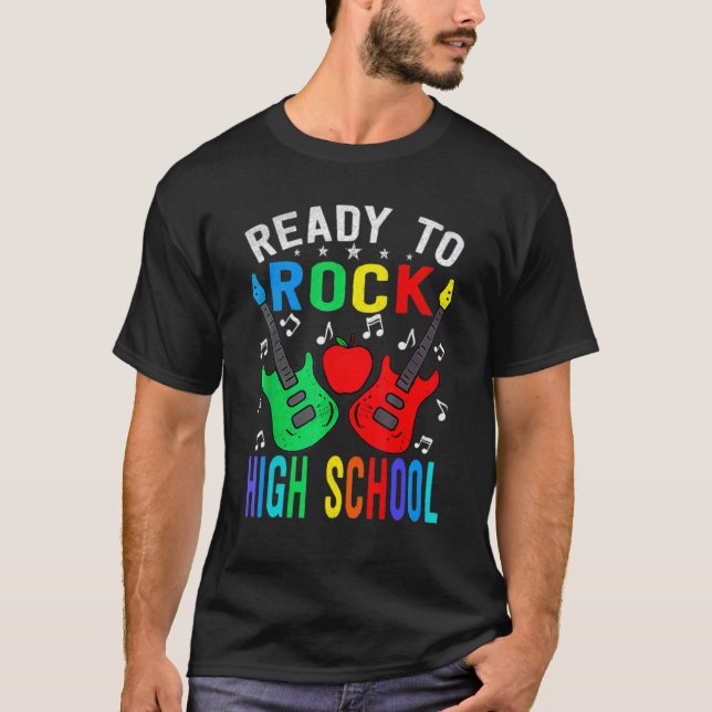 Camiseta Pronto Para Jogar O Violão De Segundo grau De Volt (Frente)