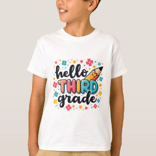 Camiseta Pronto para Roupas de Volta às Aulas da Terceira S