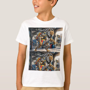 Camiseta Pronto Para Rugir no Aprendizado   Escola Tigre-Le