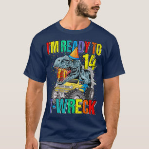 Camiseta Pronto Para T-Wreck 14 Dinossauro Monster 14 Bi