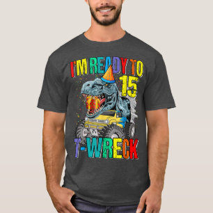 Camiseta Pronto Para T-Wreck 15 Dinossauro Monster 15 Bi