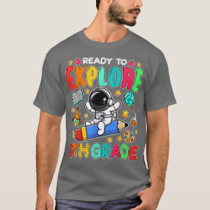 Camiseta Pronto Para Utilizar O Astronauta De Patinação Do