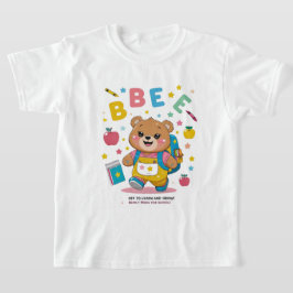 Camiseta Prontos para a escola - Jardim de Infância Bonito