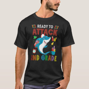 Camiseta Prontos Para Ataque De Óculos De Sol De Tubarão De