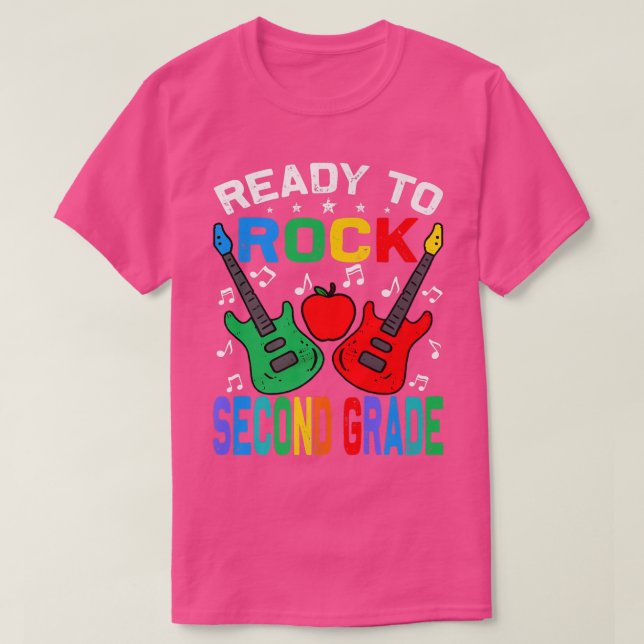 Camiseta Prontos Para Atingir O Segundo Ano De Volta À Guit (Frente do Design)