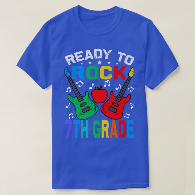 Camiseta Prontos Para Balançar 7 De Volta Para O Prem De Gu (Frente do Design)