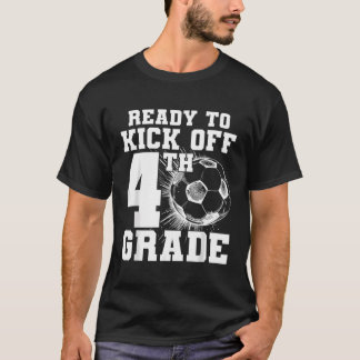 Camiseta Prontos Para Começar O Primeiro Dia Da Escola Do 4