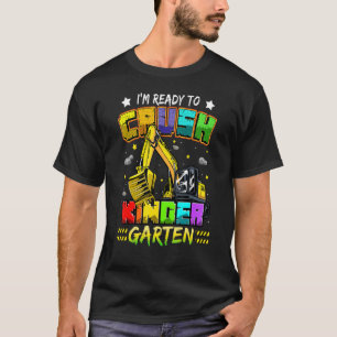 Camiseta Prontos Para Esmagar Escavato De Construção De Jar