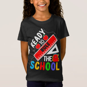 Camiseta Prontos para governar o colégio de volta à escola
