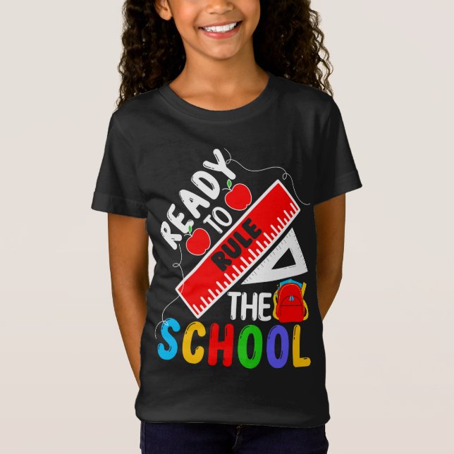 Camiseta Prontos para governar o colégio de volta à escola (Frente)