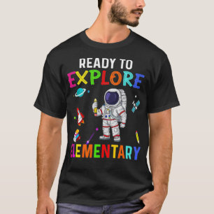 Camiseta Prontos para reanimar o astronauta elementar à esc