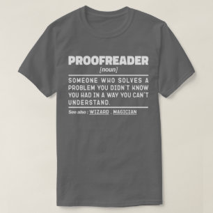 Camiseta Proofreader Noun Funny Grammar Examiner Geek
