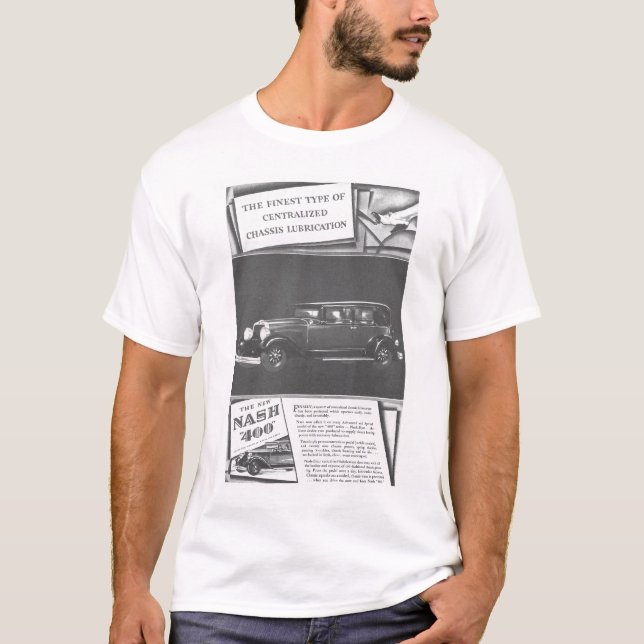 Camiseta Propaganda 1929 do vintage de Nash (Frente)