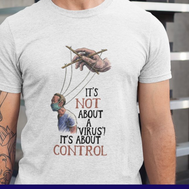 Camiseta Propaganda Anti-Bloqueio de Teto de Liberdade Médi (Criador carregado)