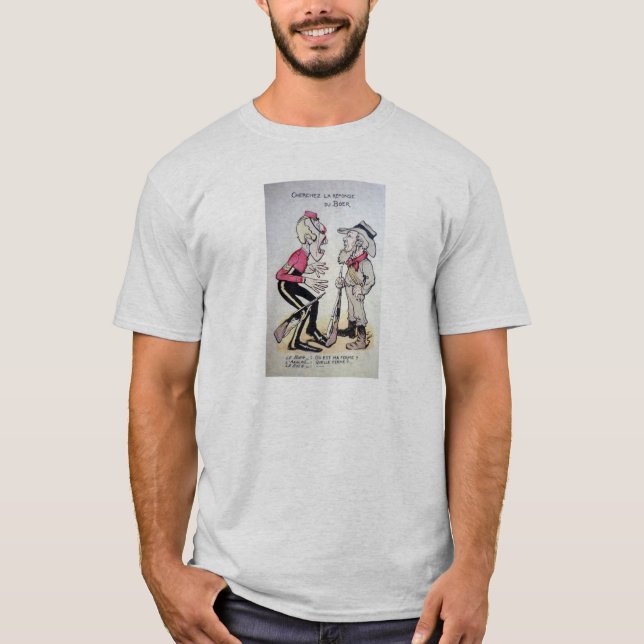 Camiseta Propaganda da guerra de Boer - Reenacting (Frente)
